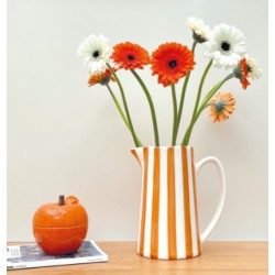 Jarra de cerámica Striped l Color Naranja