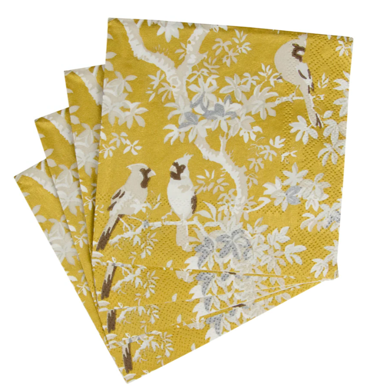 Paquete de Servilletas de papel  l Pájaros amarillo