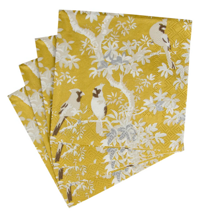 Paquete de Servilletas de papel  l Pájaros amarillo