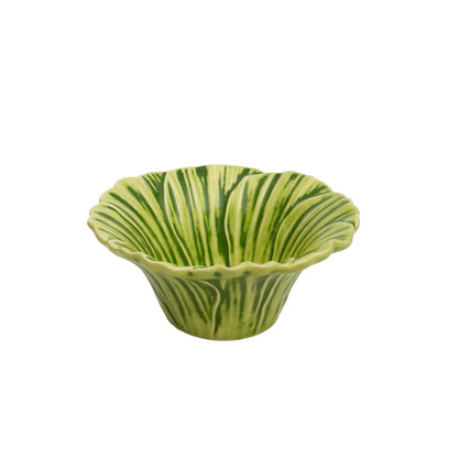 Juego de 4 Bowls de cerámica | Flor Verde