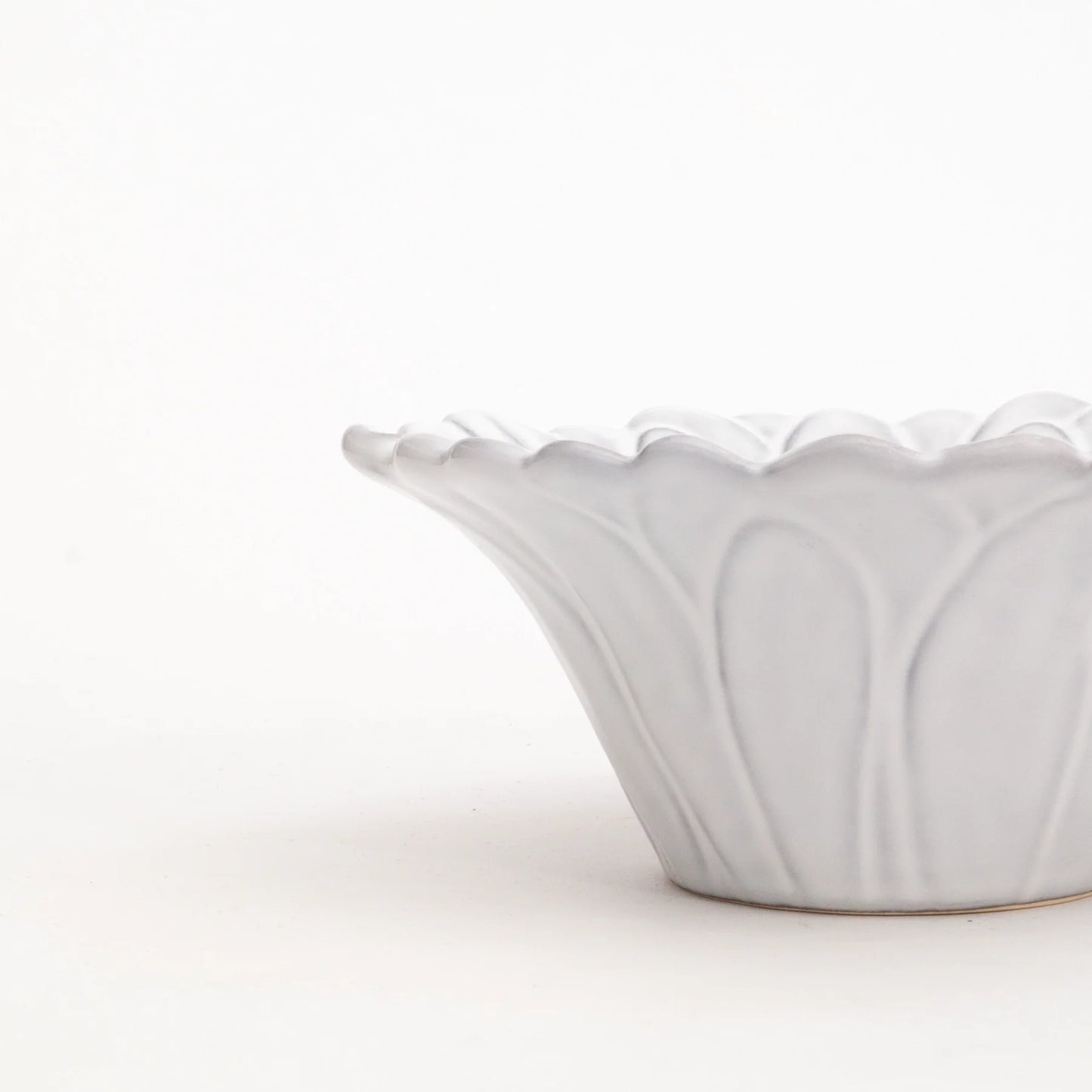 Juego de 4 Bowls de cerámica | Flor Blanca