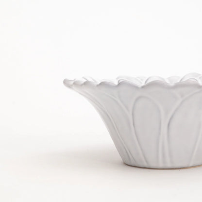 Juego de 4 Bowls de cerámica | Flor Blanca