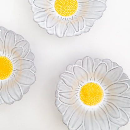 Juego de 4 Bowls de cerámica | Flor Blanca
