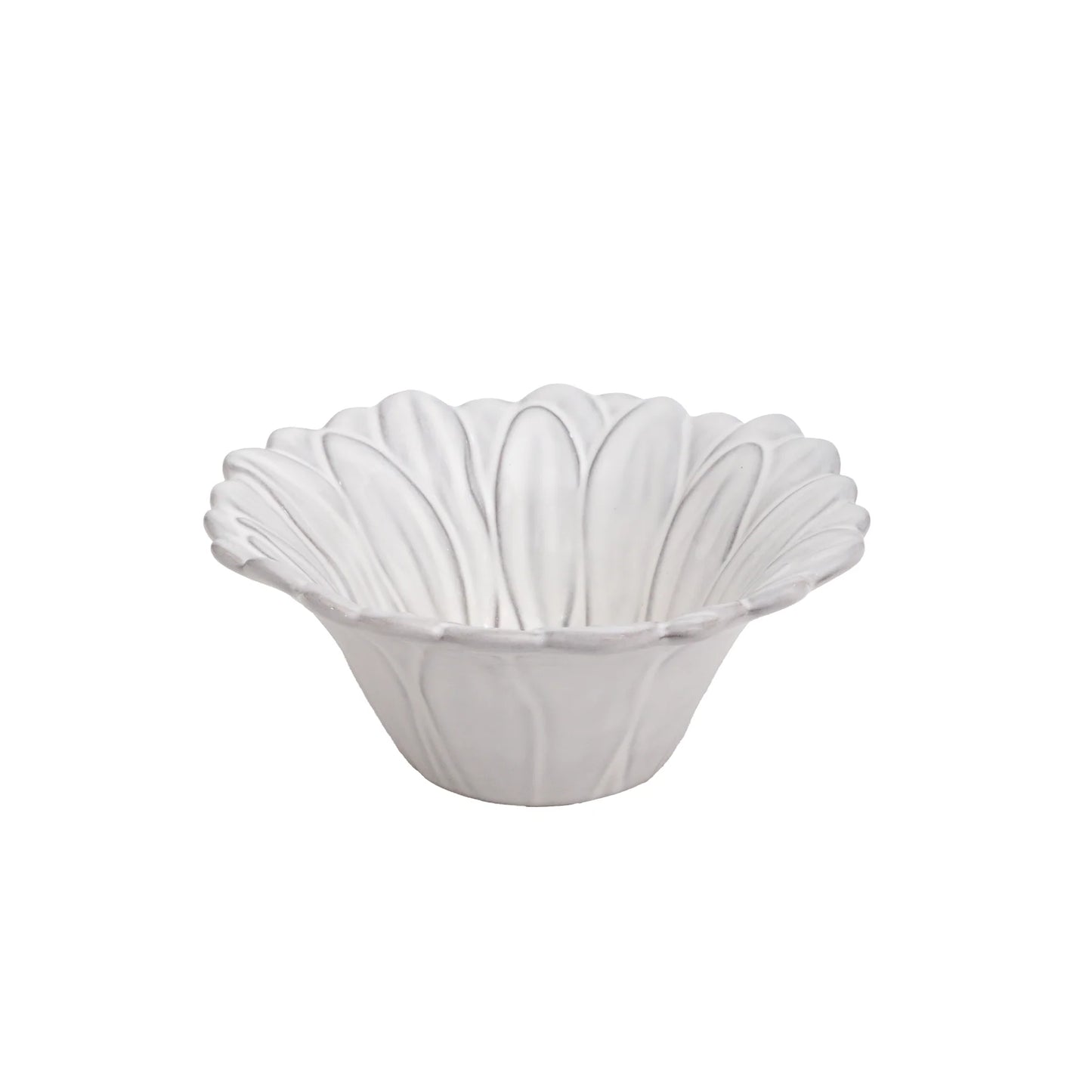 Juego de 4 Bowls de cerámica | Flor Blanca