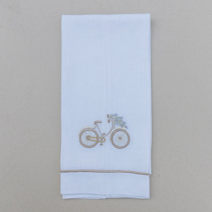 Par de toallas de mano bicicleta