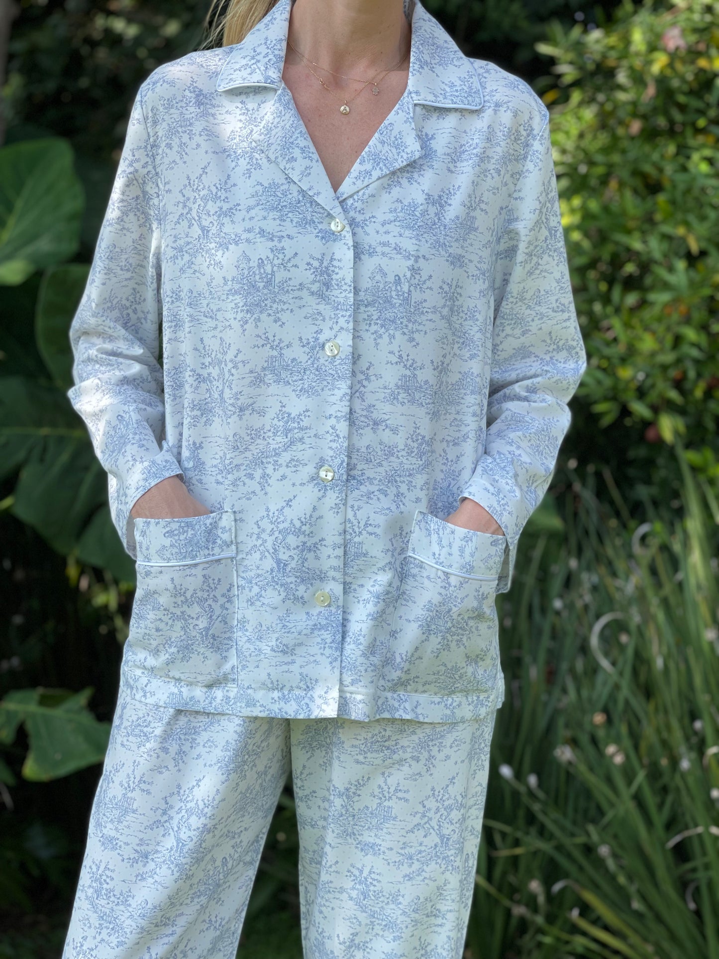 Pijama toile azul